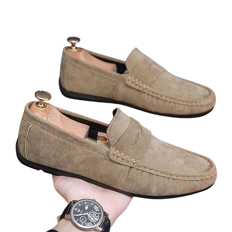 Herrenschuh Loafers Wildleder | Old Money 