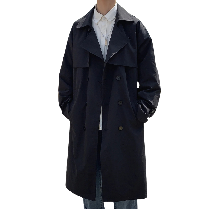 Long Trench Coat Man | Old Money 