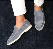 VELOURSLEDER SEASIDE LOAFER GRAU | Old Money 